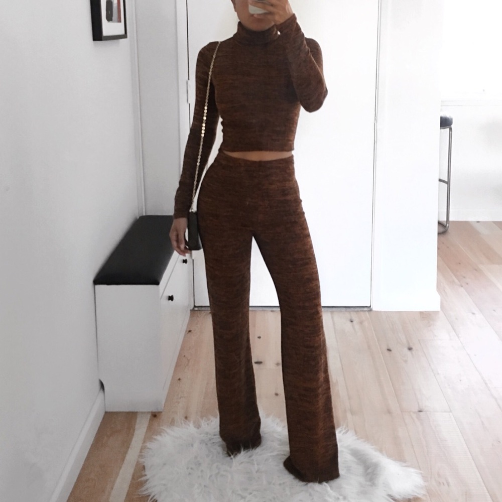 🆕 COGNAC MADELENE LUX LOUNGE SET